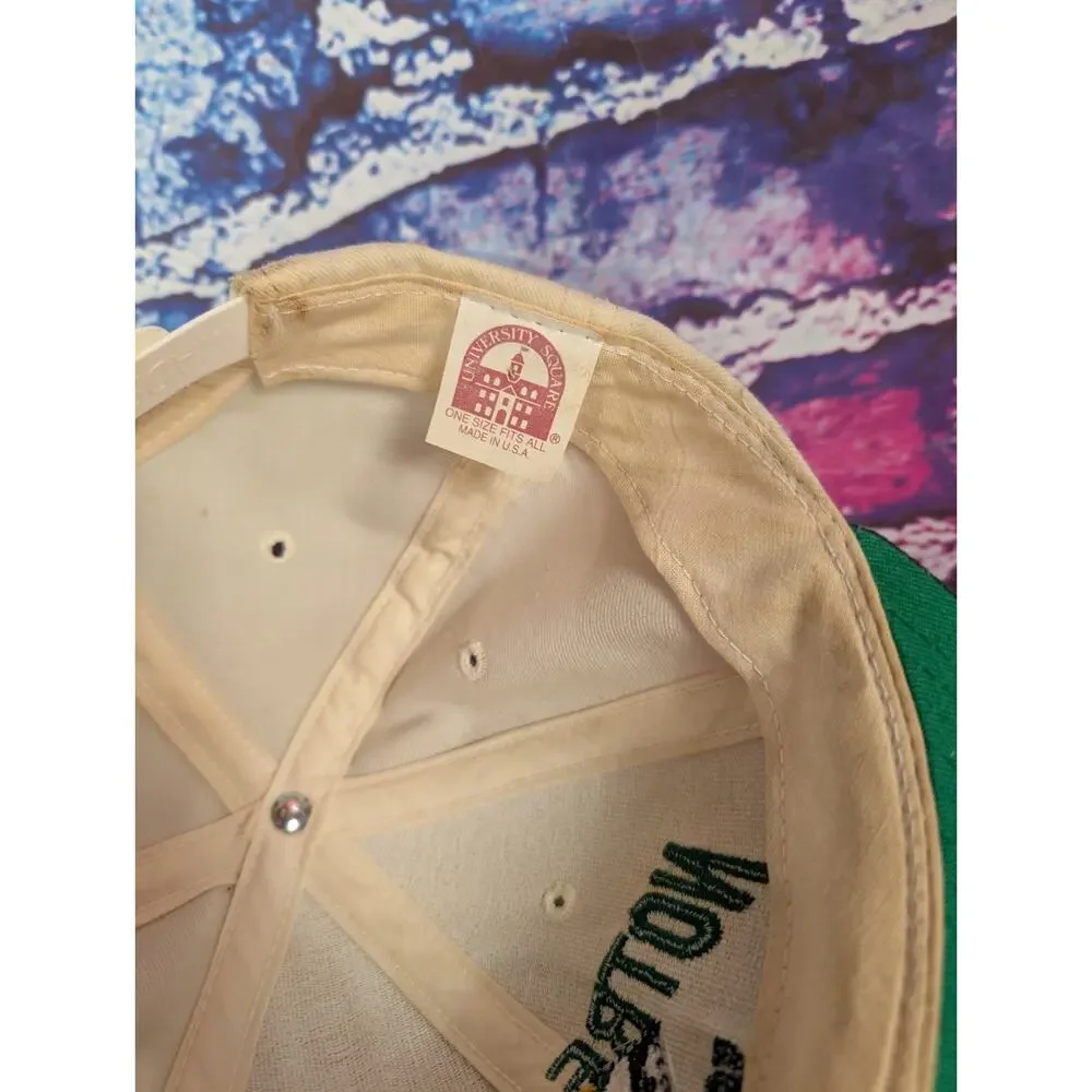 Vintage 90s Notre Dame Fighting Irish University Square Snapback Hat